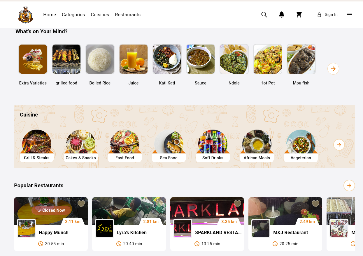 food delivery software